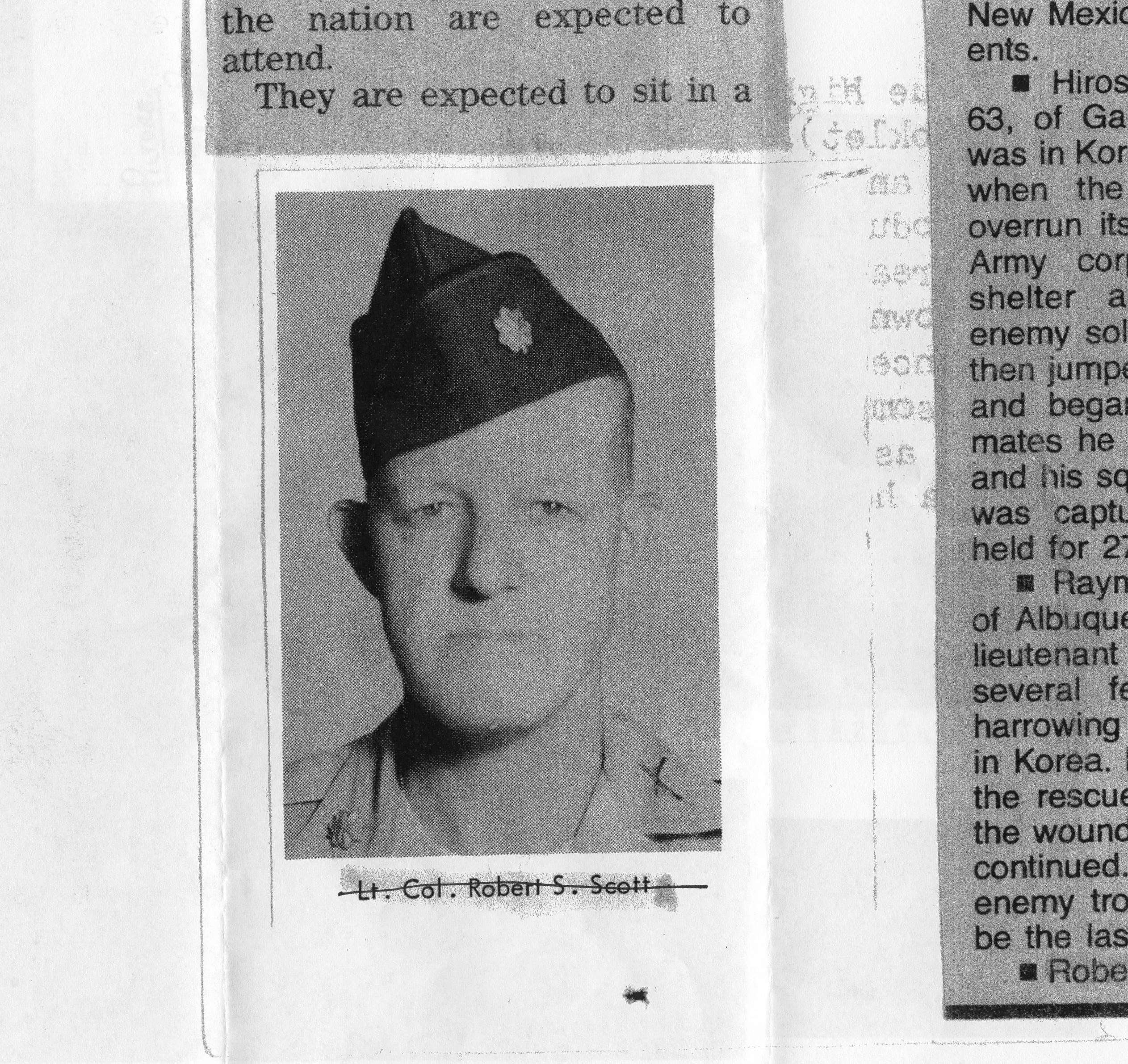Col. Robert Scott (posthumous)